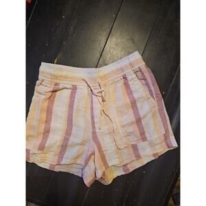 Pastel Pink Gap Linen Shorts XS‎